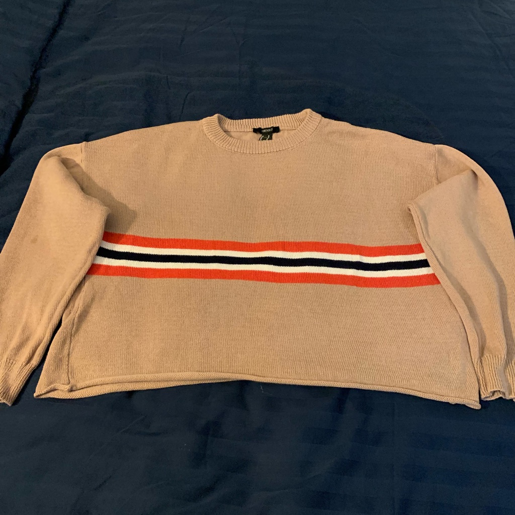 Forever 21 Cozy Tan Knit Sweater